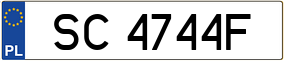 Truck License Plate